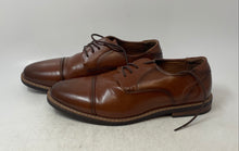 Load image into Gallery viewer, Nunn Bush Mens Centro Flex Brown Leather Cap Toe Oxford Dress Shoes Size 10.5W