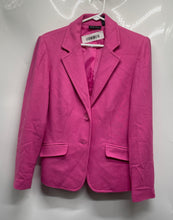 Load image into Gallery viewer, New York & Company Womens Pink Long Sleeve Pockets Two-Button Blazer Size 6