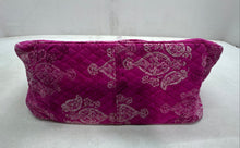 Load image into Gallery viewer, Vera Bradley Womens Pink Paisley Quilted Inner Pocket Zip Top Duffle Handbag