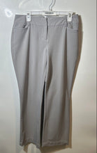 Load image into Gallery viewer, Express Womens Gray Flat Front Pockets Columnist Straight Leg Dress Pants Size 6