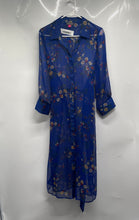 Load image into Gallery viewer, Vince Camuto Womens Multicolor Floral Long Sleeve Collared Shirt Dress Size M