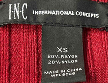Load image into Gallery viewer, I.N.C International Concepts Womens Red Ribbed Knit Pullover Sweater Size XS