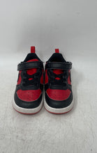 Load image into Gallery viewer, Nike Kids Court Borough Low Recraft DV5458-600 Black Red Sneakers Shoes Size 8C