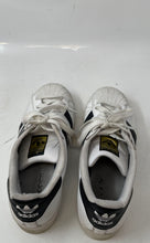 Load image into Gallery viewer, Adidas Womens Superstar White Lace-Up Sneaker Shoes Size 7 Little Damage Inside