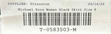 Load image into Gallery viewer, Michael Kors Womens Black Regular Fit Button Front Short Mini Skirt Size 8