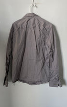Load image into Gallery viewer, Armani Exchange Mens Gray Cotton Long Sleeve Collared Button-Up Shirt Size M