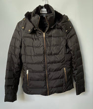 Load image into Gallery viewer, Zara Womens Black Long Sleeve Pockets Puffer Jacket Size Medium