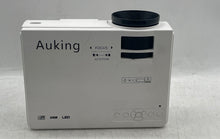 Load image into Gallery viewer, AuKing Model M8-F White HDMI USB VGA LED Home Theater Mini Projector Untested