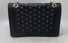 Load image into Gallery viewer, Zara Basic Womens Black Quilted Leather Chain Strap Flap Over Crossbody Handbag