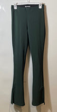 Load image into Gallery viewer, Zara Womens Green Flat Front Flared Leg Pull-On Dress Pants Size Large