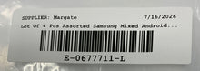 Load image into Gallery viewer, Lot Of 4 Pcs Assorted Samsung Mixed White Android Tablets Not Tested For Parts