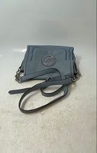 Load image into Gallery viewer, Michael Kors Womens Fulton Blue Leather Adjustable Strap Crossbody Purse
