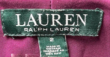 Load image into Gallery viewer, Lauren Ralph Lauren Womens Purple Surplice Neck 3/4 Sleeve Shift Dress Size 2
