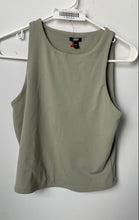 Load image into Gallery viewer, Express Womens Silver Sleeveless Round Neck Pullover Blouse Top Size M