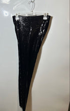 Load image into Gallery viewer, Express Womens Black Sequin Regular Fit Skinny Leg Trouser Pants Size M