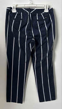 Load image into Gallery viewer, Tommy Hilfiger Womens Blue White Striped Flat Front Cropped Pants Size 6