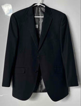 Load image into Gallery viewer, Studio Milano Mens Navy Blue Long Sleeve Notch Lapel Two-Button Blazer Size 40R
