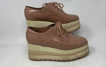 Load image into Gallery viewer, Aldo Womens Brown Leather Closed Toe Lace-Up Low Top Platform Sneaker Shoes Sz 8