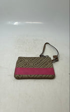 Load image into Gallery viewer, Coach Womens Lozenge Pink Brown Signature Print Detachable Strap Wristlet Wallet