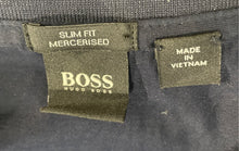 Load image into Gallery viewer, Hugo Boss Mens Blue Mercerised Short Sleeve Collared Slim Fit Polo Shirt Size XL