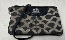 Load image into Gallery viewer, Coach Womens Op Art Madison Black Signature Print Zipper Wristlet Wallet
