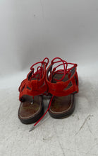 Load image into Gallery viewer, Sam Edelman Womens Gemma Orange Leather Open Toe Gladiator Sandals Size 6M