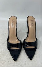 Load image into Gallery viewer, Simmi London Womens Torez Black Croc-Embossed Stiletto Slide Sandals Size 7