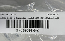 Load image into Gallery viewer, Amazon Eero 6 Model No. Q010001 White Dual-Band Mesh Wi-Fi 6 Extender Untested