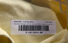 Load image into Gallery viewer, Arnold Palmer Womens Yellow Cotton Short Sleeve Golf Polo Shirt Size 16