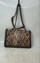 Load image into Gallery viewer, Aldo Womens Multicolor Animal Print Leather Chain Strap Crossbody Handbag