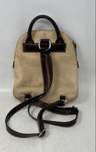 Load image into Gallery viewer, Dooney & Bourke Womens Beige Adjustable Strap Inner Pockets Small Backpack