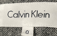 Load image into Gallery viewer, Calvin Klein Womens Gray Heather Long Sleeve Two-Button Blazer Size 0