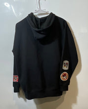 Load image into Gallery viewer, Disney Womens Black Long Sleeve Embroidered Mickey Mouse Full-Zip Hoodie Size XS