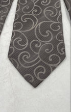 Load image into Gallery viewer, Giorgio Armani Mens Gray Brown Printed Adjustable Formal Designer Tie