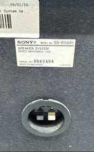 Load image into Gallery viewer, Sony Model SS-WSB91 Black Home Theater Speaker System Set Of 6 Pcs Not Tested