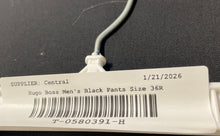 Load image into Gallery viewer, Hugo Boss Mens Black Slash Pocket Flat Front Straight Leg Dress Pants Size 36R