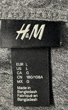 Load image into Gallery viewer, H&M Mens Gray Henley Neck Long Sleeve Pullover T-Shirts Size Large