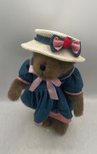 Load image into Gallery viewer, Russ Berrie Vintage Edition Collectible Bear Plush Toy In Denim Dress