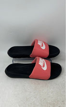 Load image into Gallery viewer, Nike Womens Victori One CN9677-601 Black Pink Slip-On Open Toe Slide Sandals 8