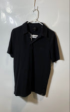 Load image into Gallery viewer, Armani Exchange Mens Black Short Sleeve Collared Regular Fit Polo Shirt Size M