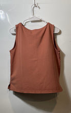 Load image into Gallery viewer, Tahari Womens Brown Sleeveless Boat Neck Pullover Tank Top Size Medium