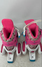 Load image into Gallery viewer, Roller Derby Girls White Pink Unicorn Print Adjustable Roller Skates Size 11-2
