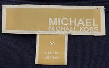 Load image into Gallery viewer, Michael Kors Womens Blue Sleeveless V-Neck Side-Tie Tank Top Size Medium