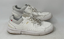 Load image into Gallery viewer, On Mens The Roger Centre Court Gray White Leather Lace-Up Sneaker Shoes Size 7.5