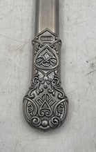 Load image into Gallery viewer, Silver-Tone Red Cross Design Metal Short Sword Case Collectible With Sheath
