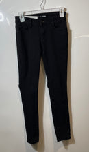 Load image into Gallery viewer, Fashion Nova Womens Black Distressed 5-Pocket Design Skinny Leg Jeans Size 3