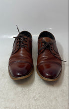 Load image into Gallery viewer, Stacy Adams Mens Dickinson Brown Leather Lace-Up Derby Dress Shoes Size 9