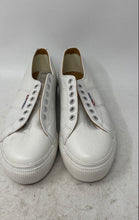 Load image into Gallery viewer, Superga Unisex 2790 White Leather Platform Sneaker Shoes Size M 6.5 W 8 No Laces