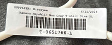 Load image into Gallery viewer, Banana Republic Mens Gray Cotton Luxe Touch Performance T-Shirt Size XL