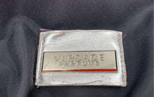 Load image into Gallery viewer, Versace Parfums Womens Black Outer Pockets Double Handle Zipper Tote Bag Worn